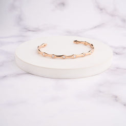 Dia Wave Bracelet - Rose