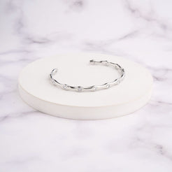 Dia Wave Bracelet - Silver