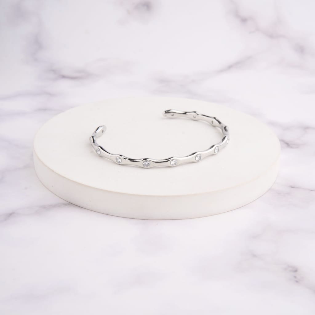 Dia Wave Bracelet - Silver