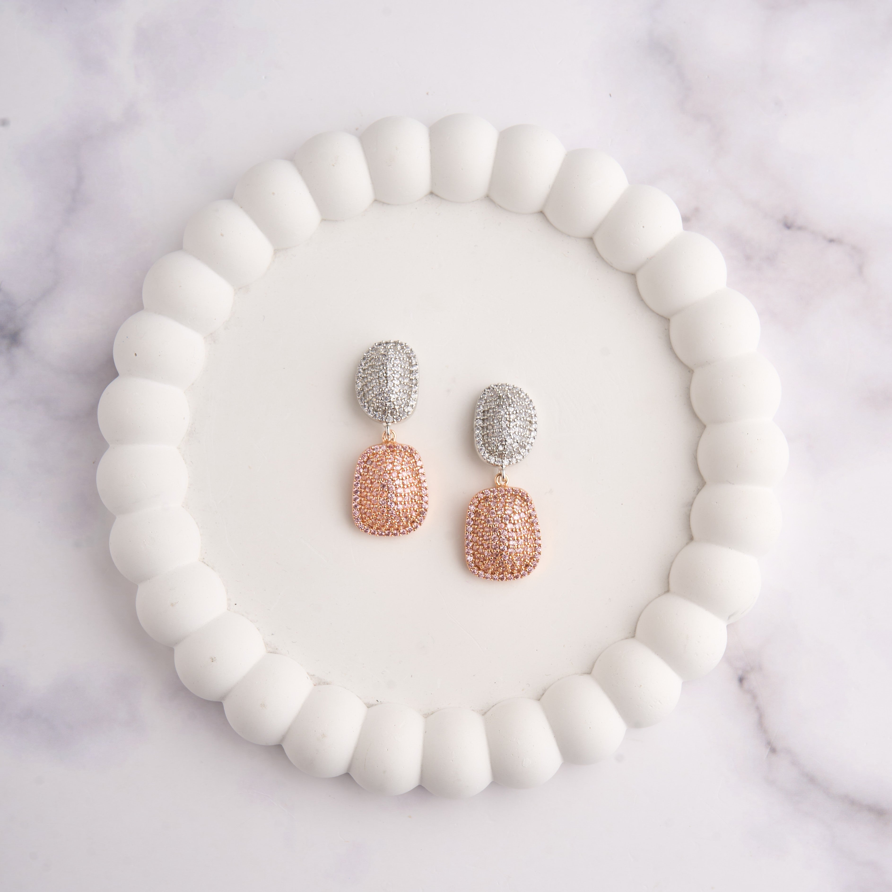 Dome Rose Earrings Mozaati