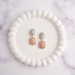 Dome Rose Earrings Mozaati