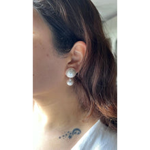 Load image into Gallery viewer, Double Pearl Earrings
