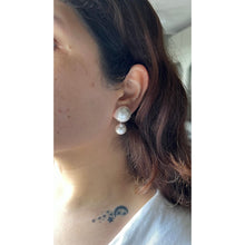 Load image into Gallery viewer, Double Pearl Earrings
