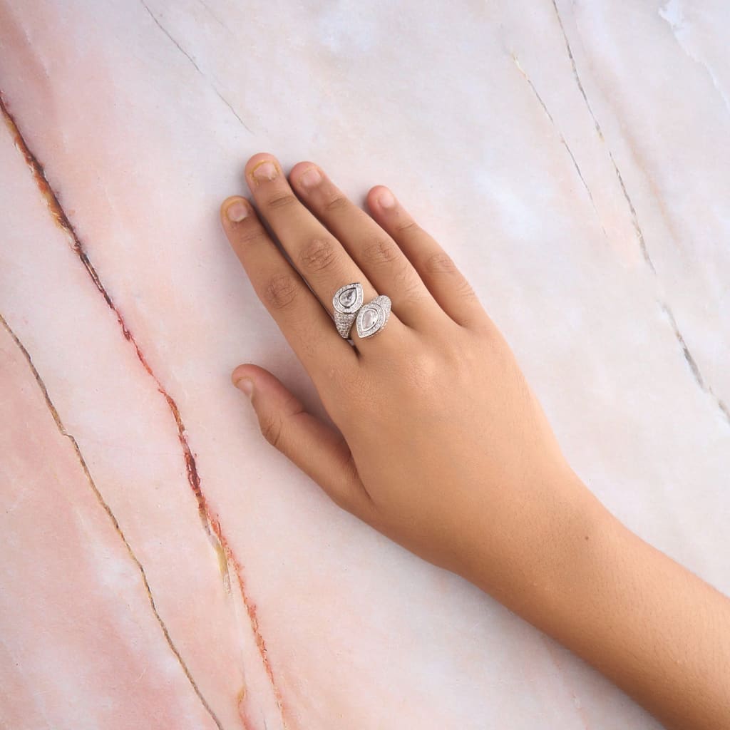 Dual Pear Ring