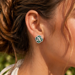 Dainty Rose Earrings Mozaati