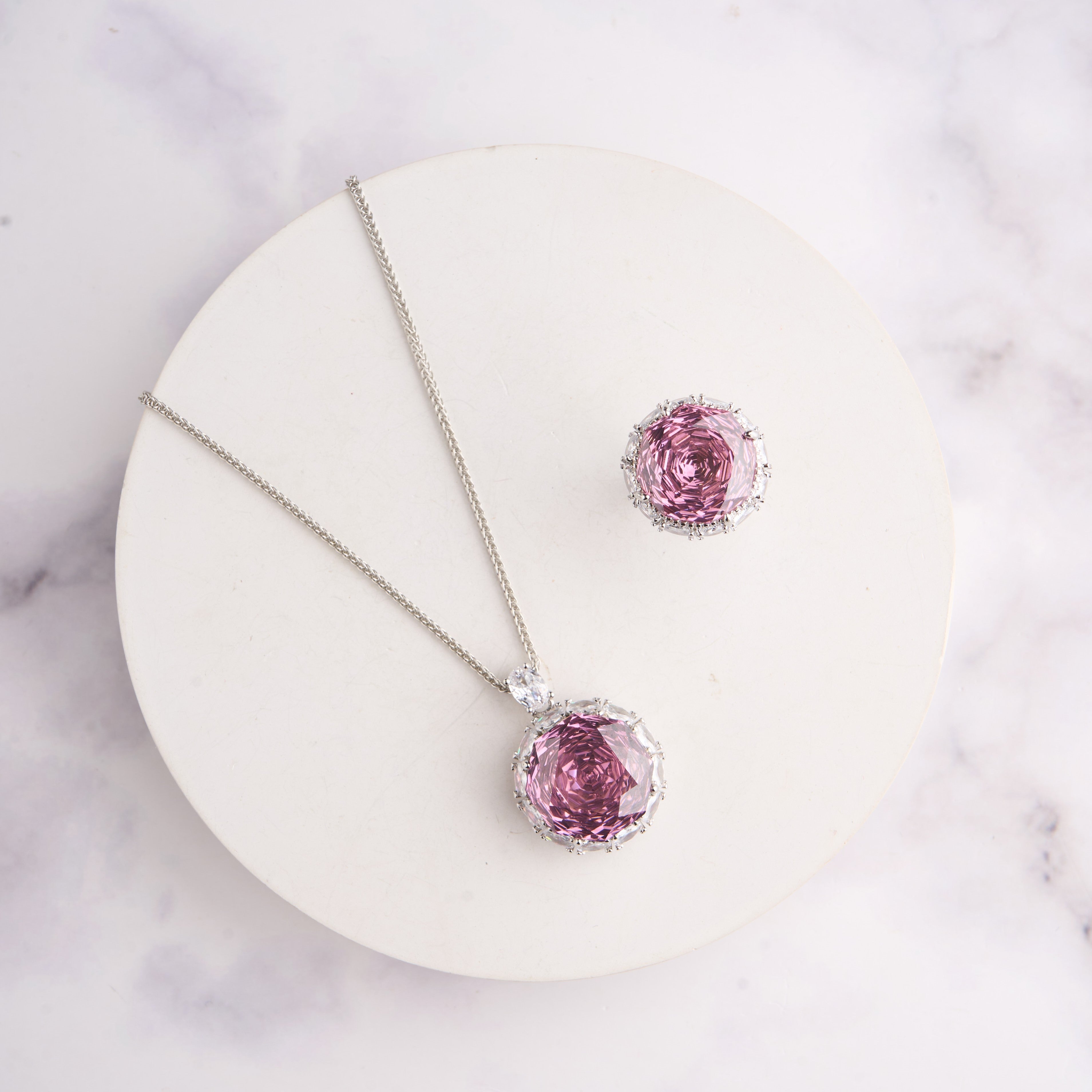 Elias Pendant Set-Pink Mozaati