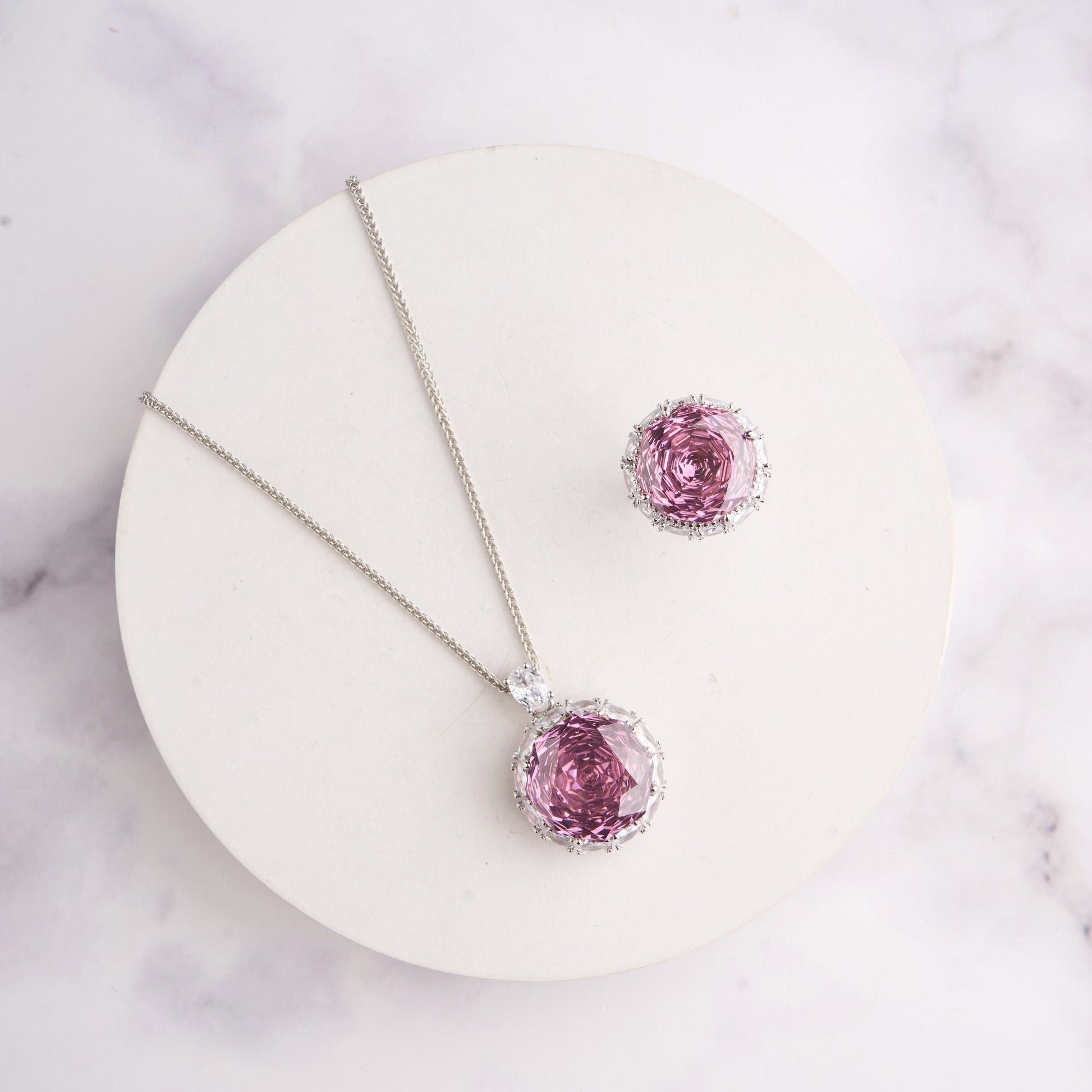 Elias Pendant Set-Pink Mozaati