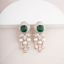 Estonia Earrings - Green&Gold