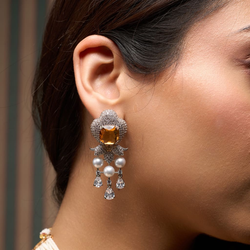 Estonia Earrings - Yellow