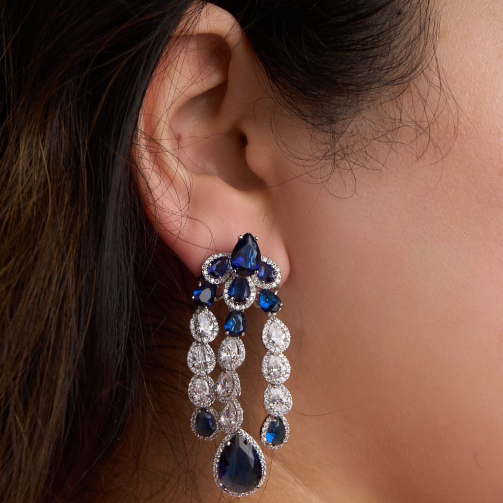 Gleam Earrings - Blue