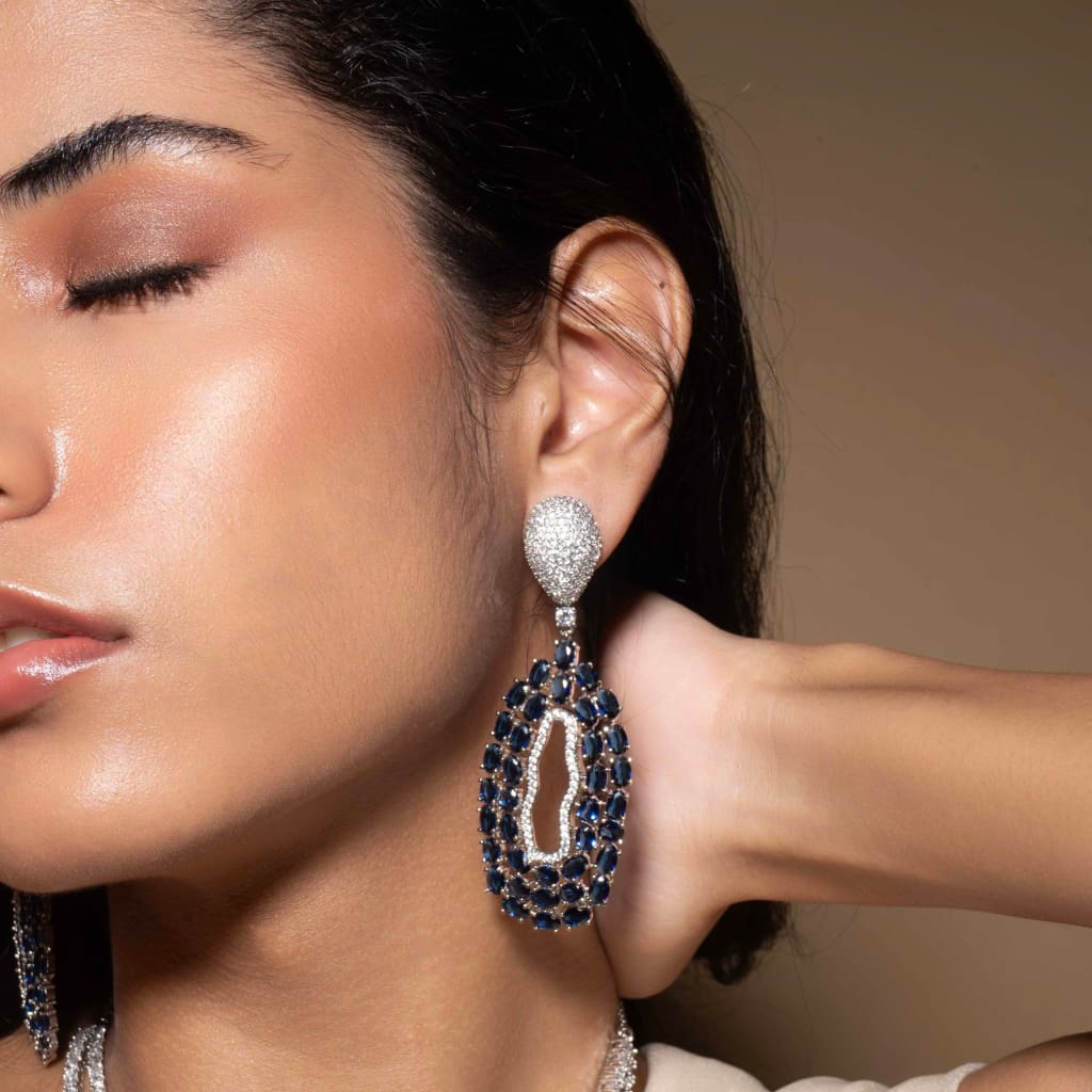 Glow Earrings - Blue
