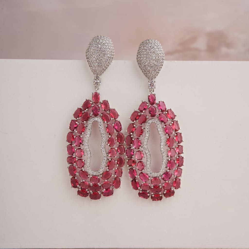 Glow Earrings - Red