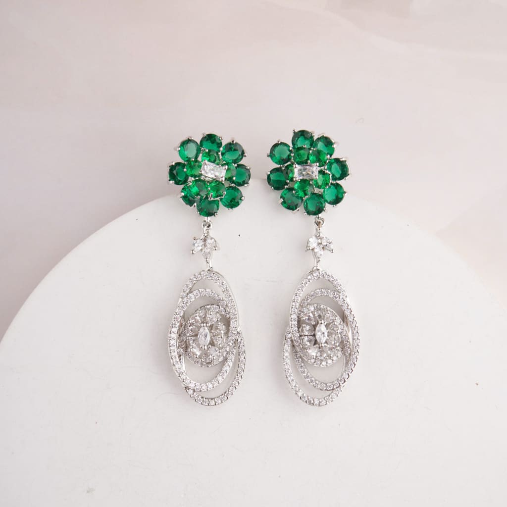 Grape Earrings - Green