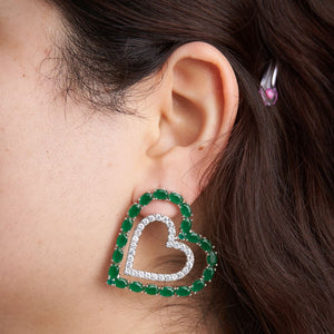 Heart Line Earrings
