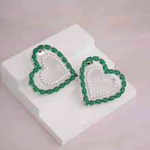 Load image into Gallery viewer, Heart Line Earrings
