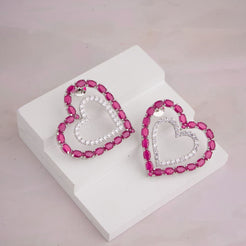 Heart Line Earrings
