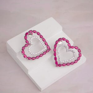 Heart Line Earrings
