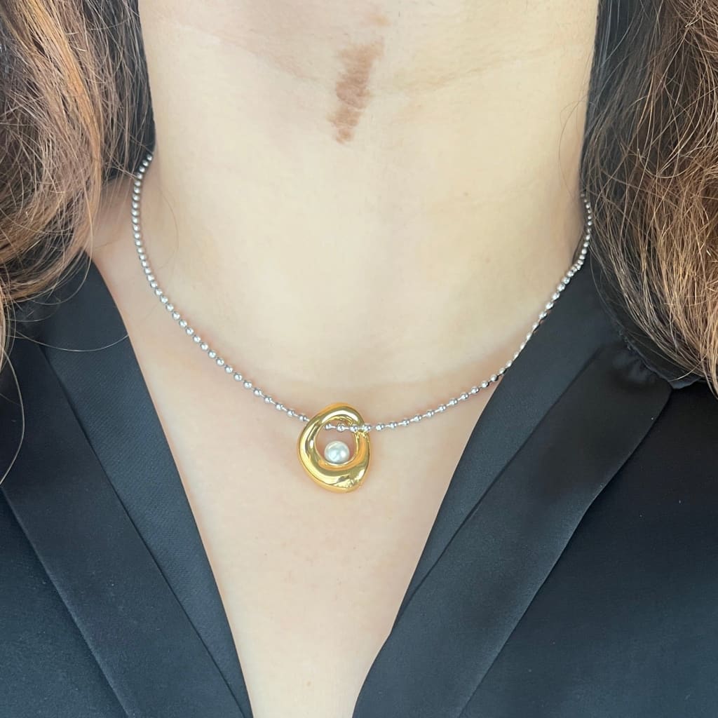Heart Pearl Dual Pendant