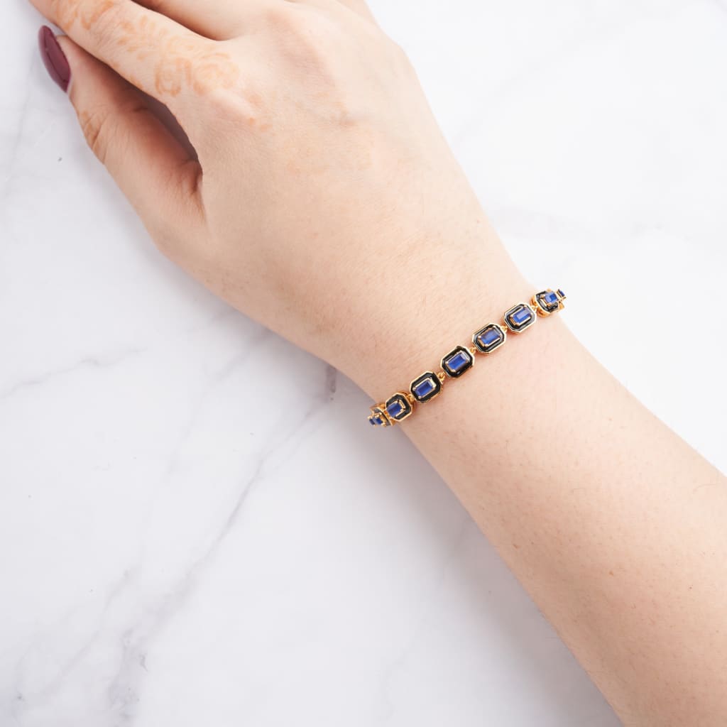 Ira Bracelet - Gold - Blue&Black