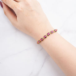 Ira Bracelet - Gold - Red&Black