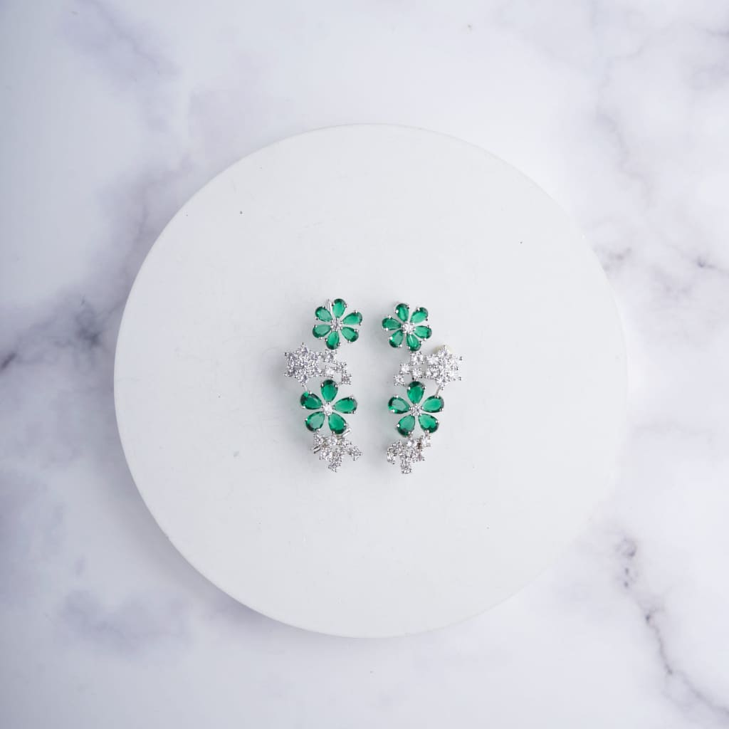 Irene Earrings - Green