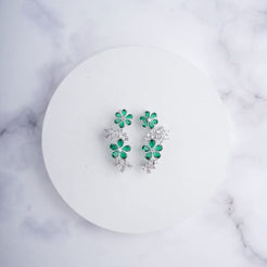 Irene Earrings - Green