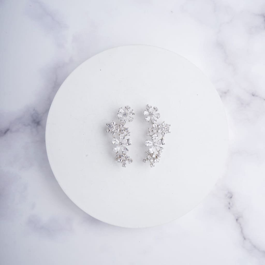 Irene Earrings - White