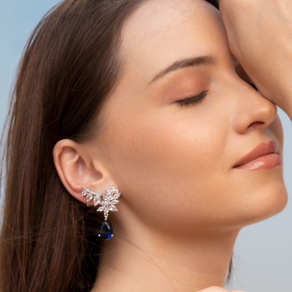 Jasmine Earrings - Blue