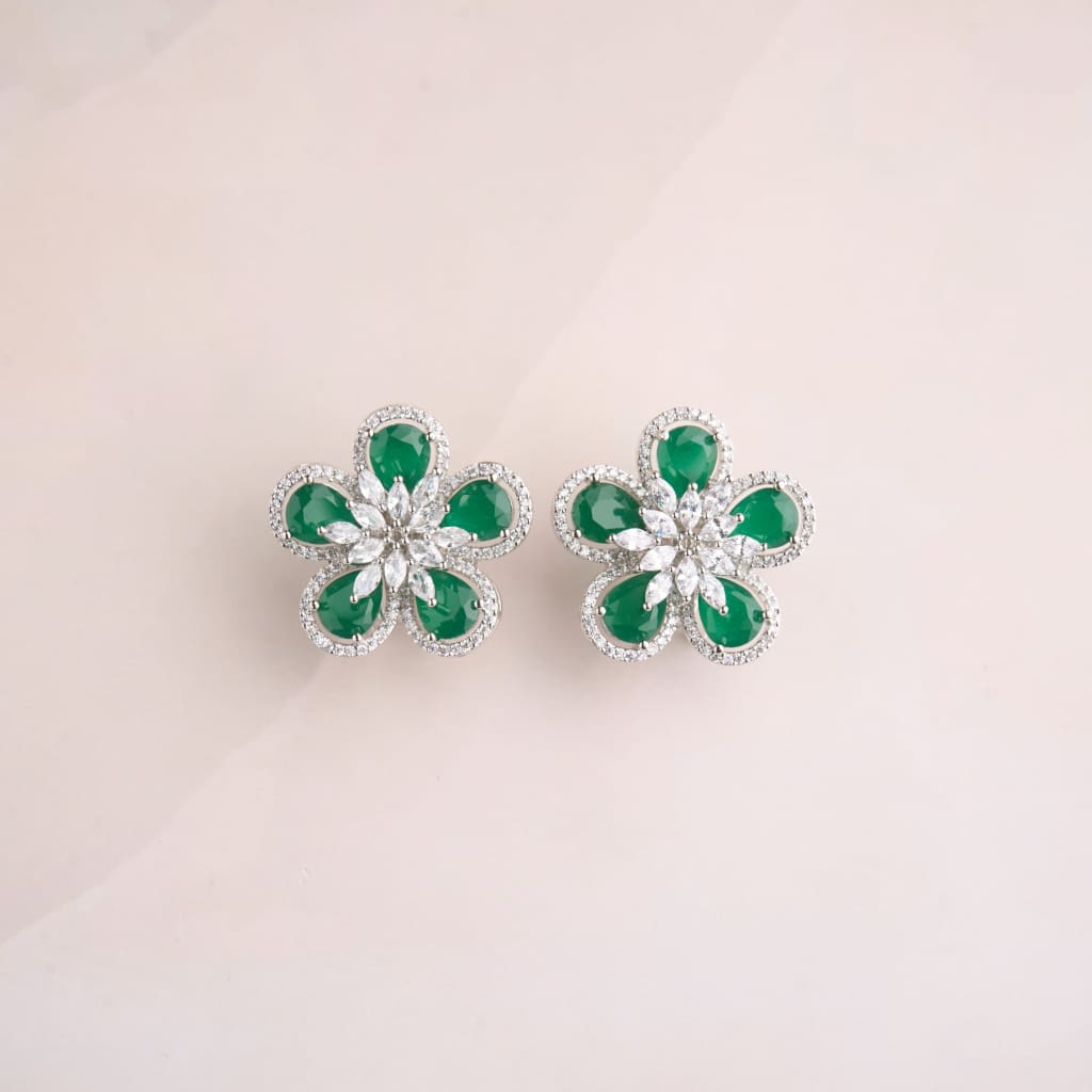 Josephine Earrings - Green
