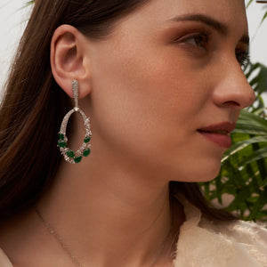 Kiraz Earrings - Green