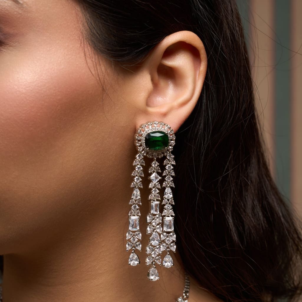 Lazuli Earrings - Green
