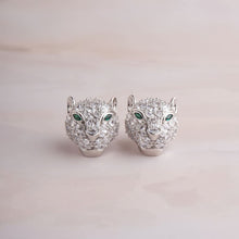 Load image into Gallery viewer, Lion Earrings - Silver
