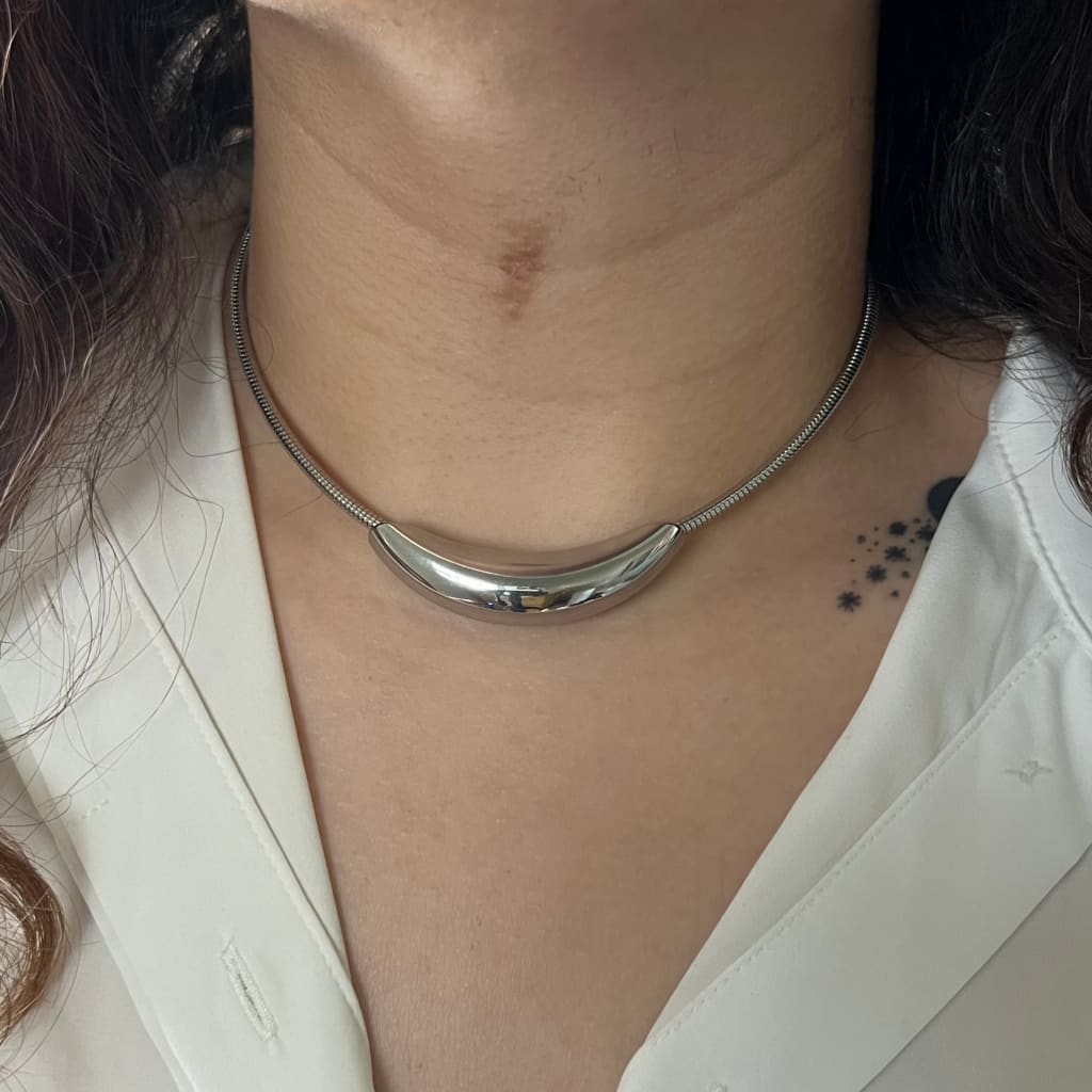 Magnet Necklace - Silver