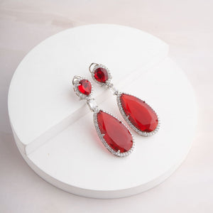 Maribel Earrings - Red
