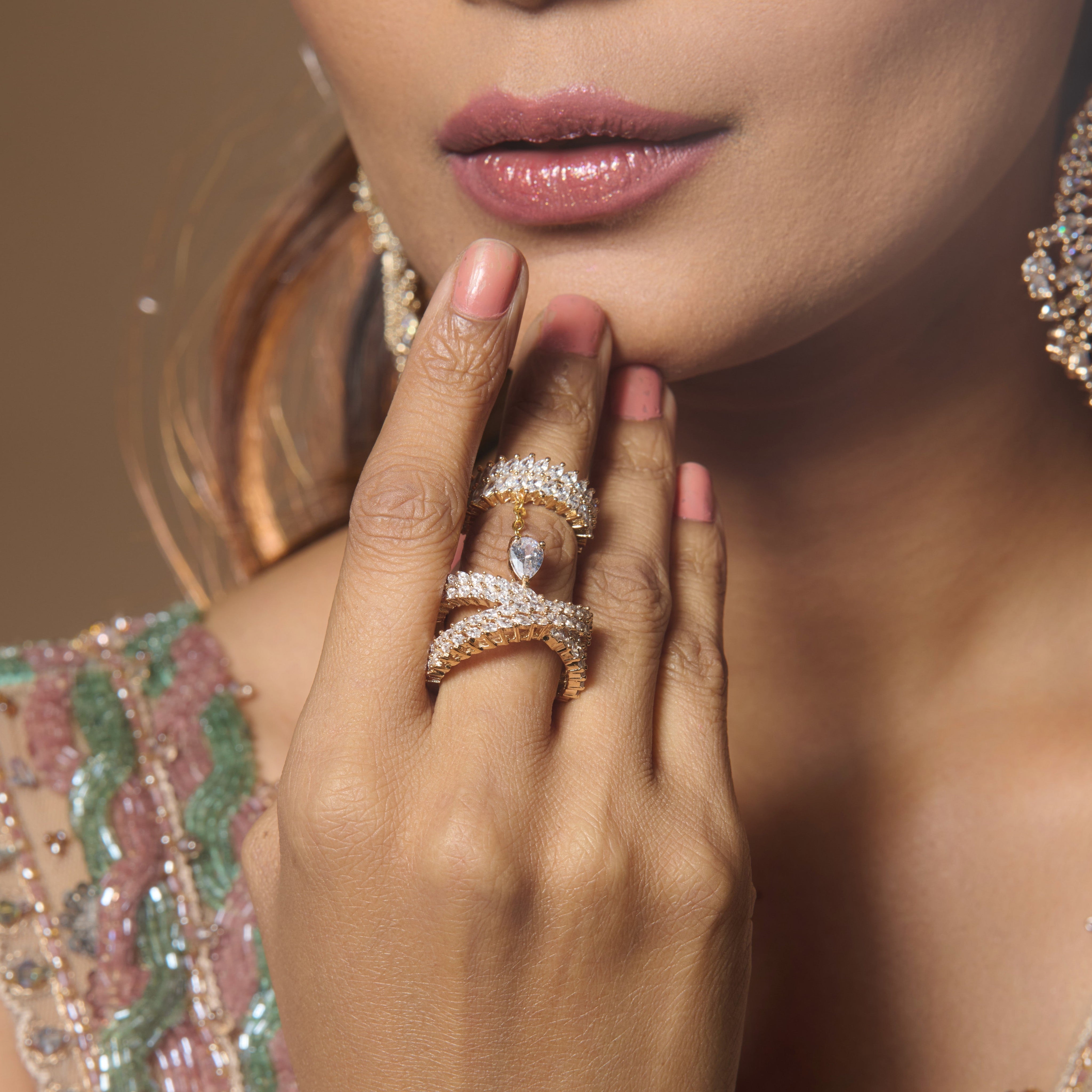 Marquise Dual Ring Mozaati