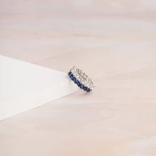 Load image into Gallery viewer, Marquise Eternity Ring - Blue

