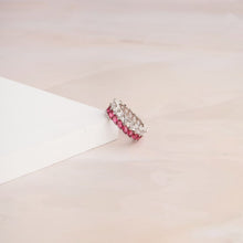 Load image into Gallery viewer, Marquise Eternity Ring - Red
