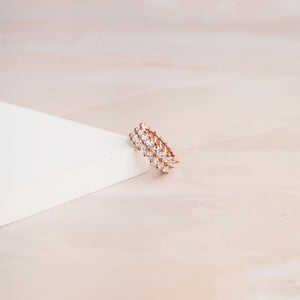 Marquise Eternity Ring - Rose