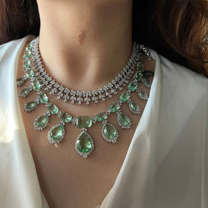 Meera Necklace - Light Green