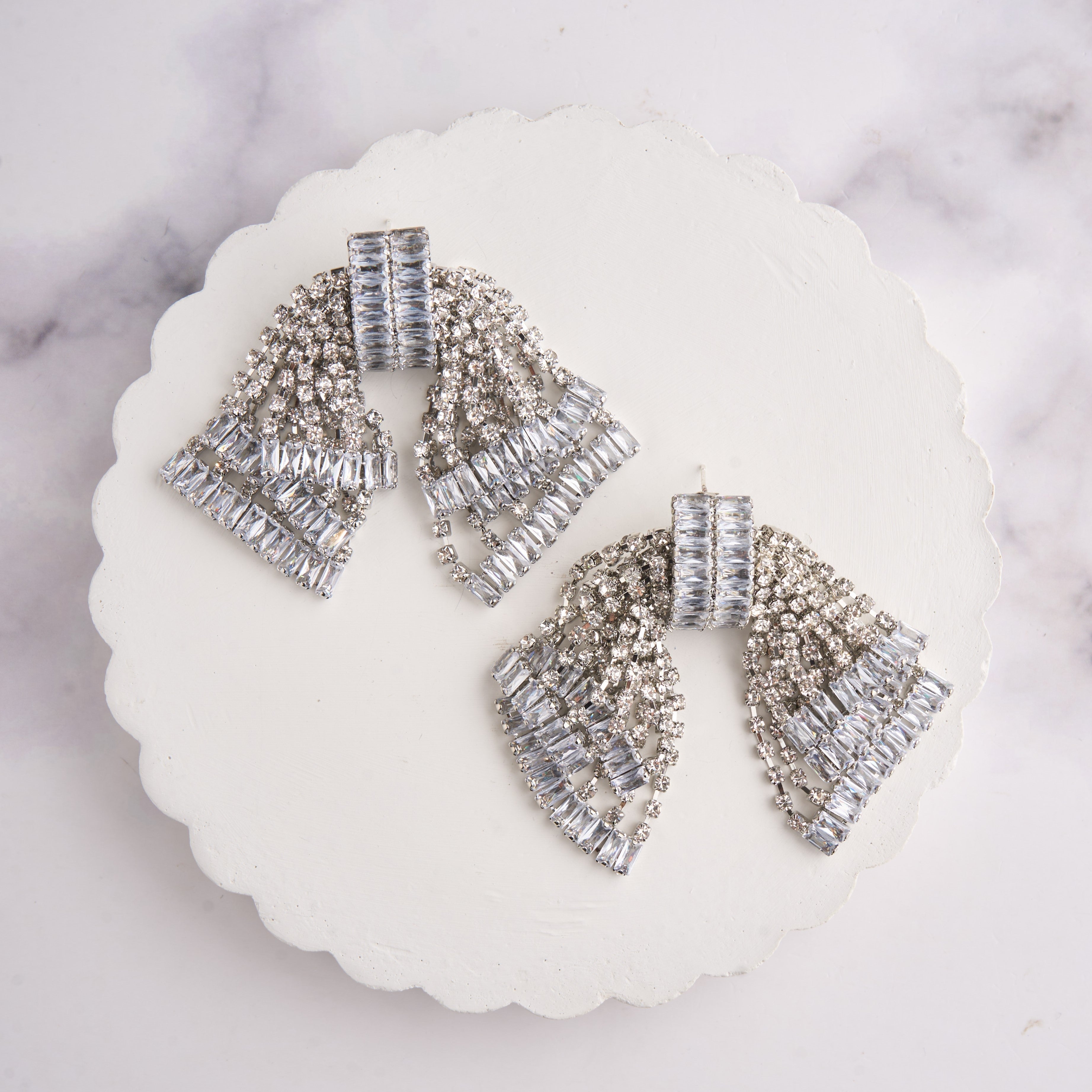 Mesh Rhine Earrings Mozaati