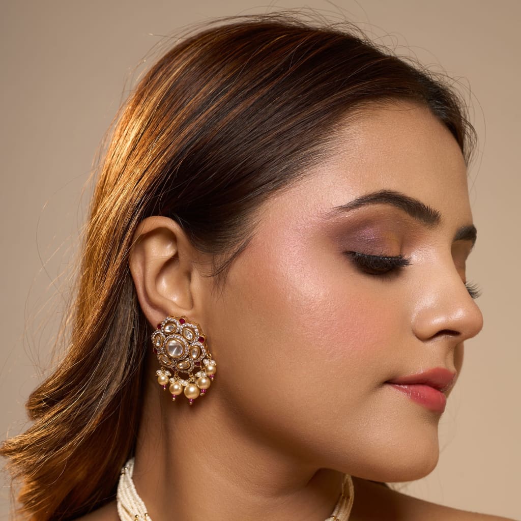 Mihra Earrings - Red