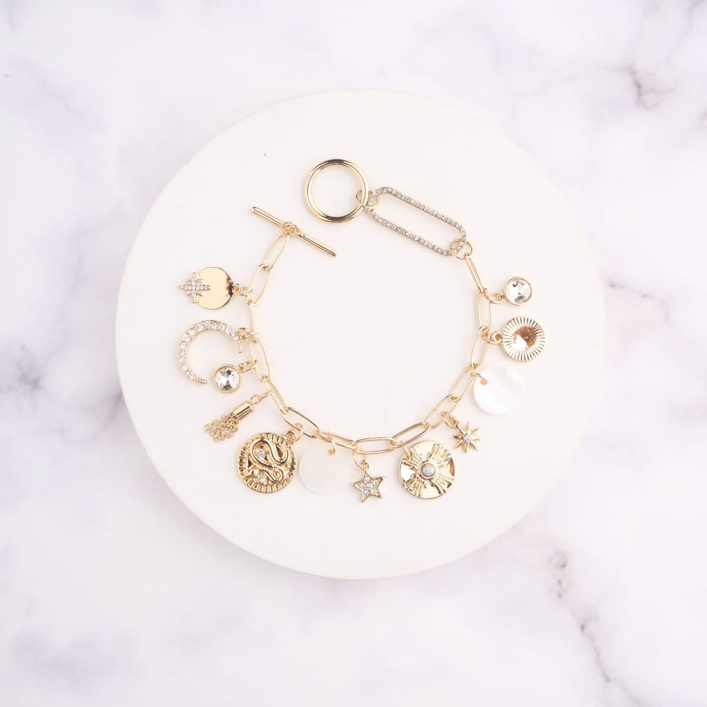 MoonTri Charm Bracelet