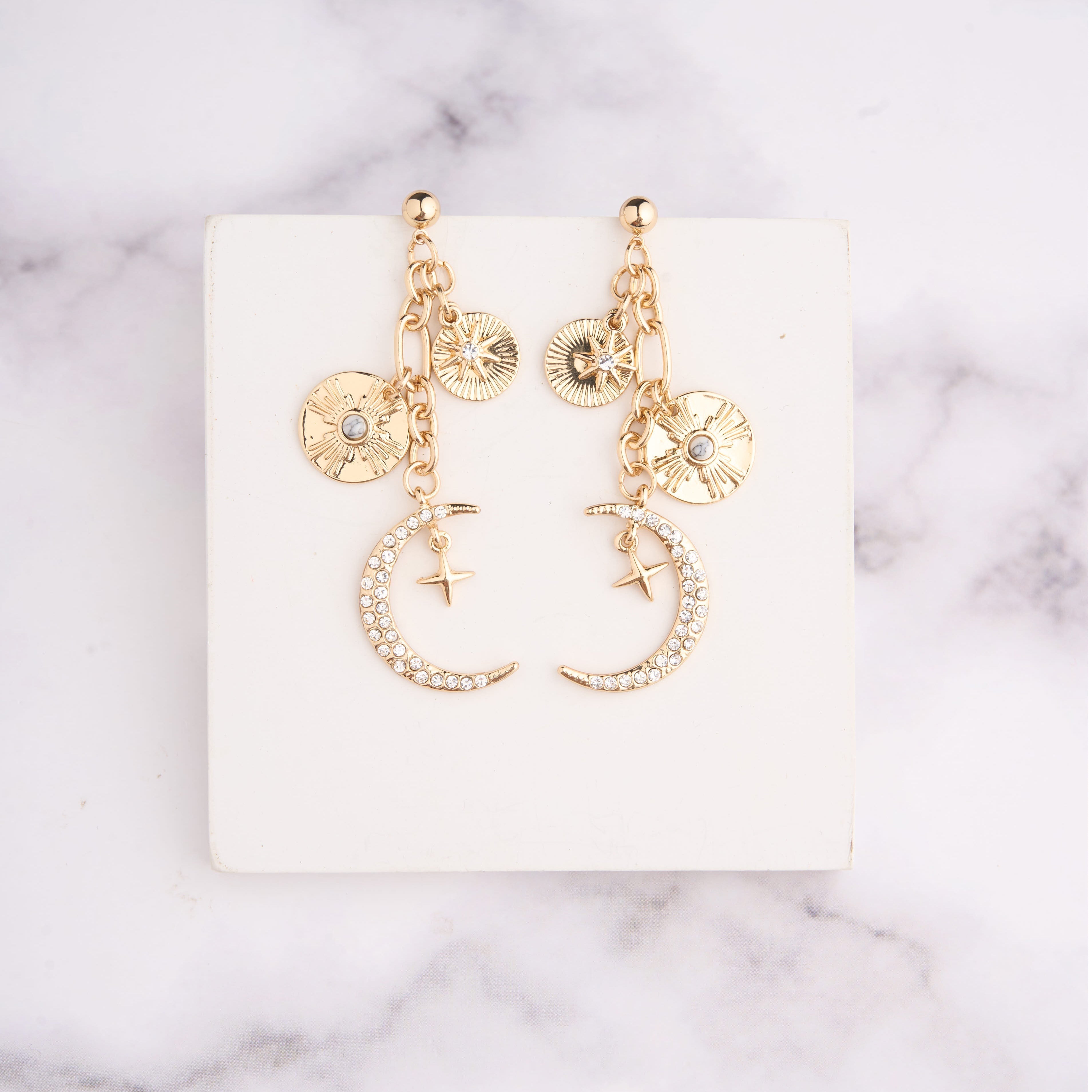 MoonTri Charm Necklace Set Mozaati