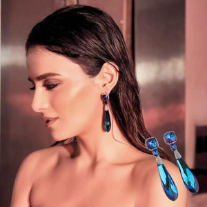 Nava Earrings - Blue