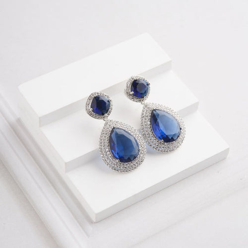Nyra Earrings - Blue