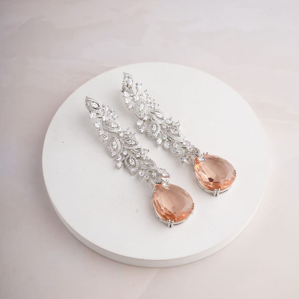 Oak Earrings - Champagne
