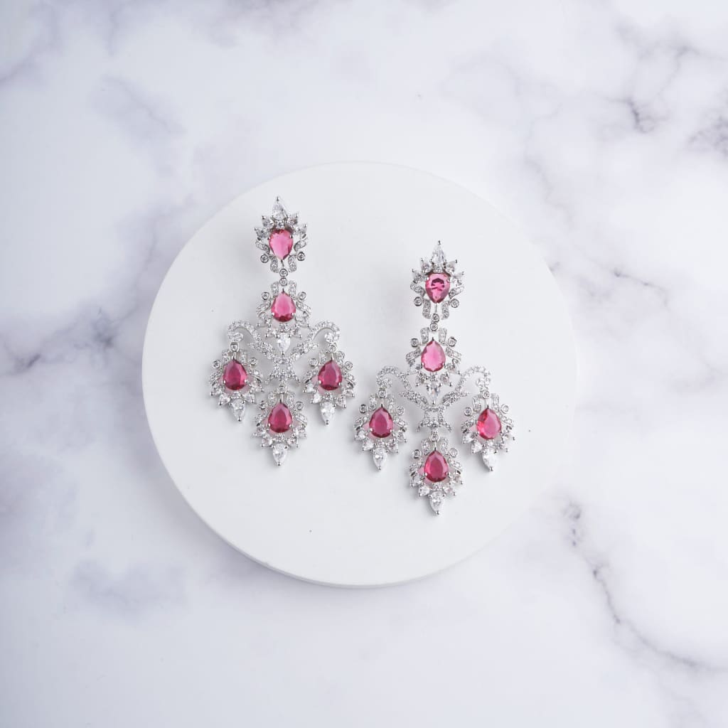 Pari Earrings - Red
