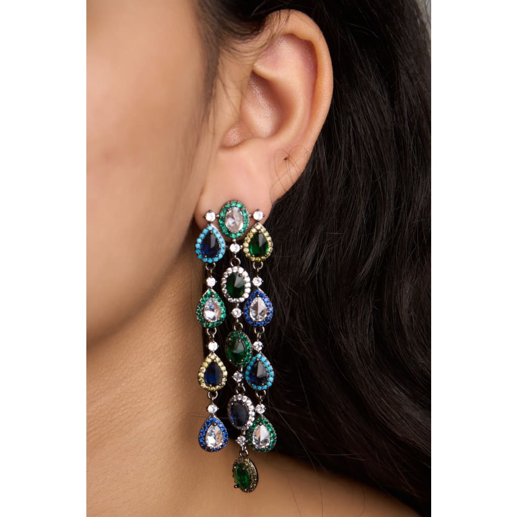 Pear Chandelier Earrings