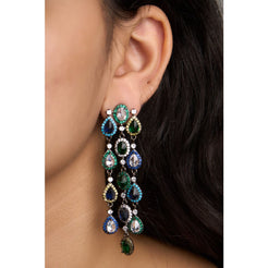 Pear Chandelier Earrings