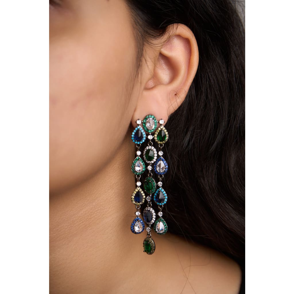 Pear Chandelier Earrings